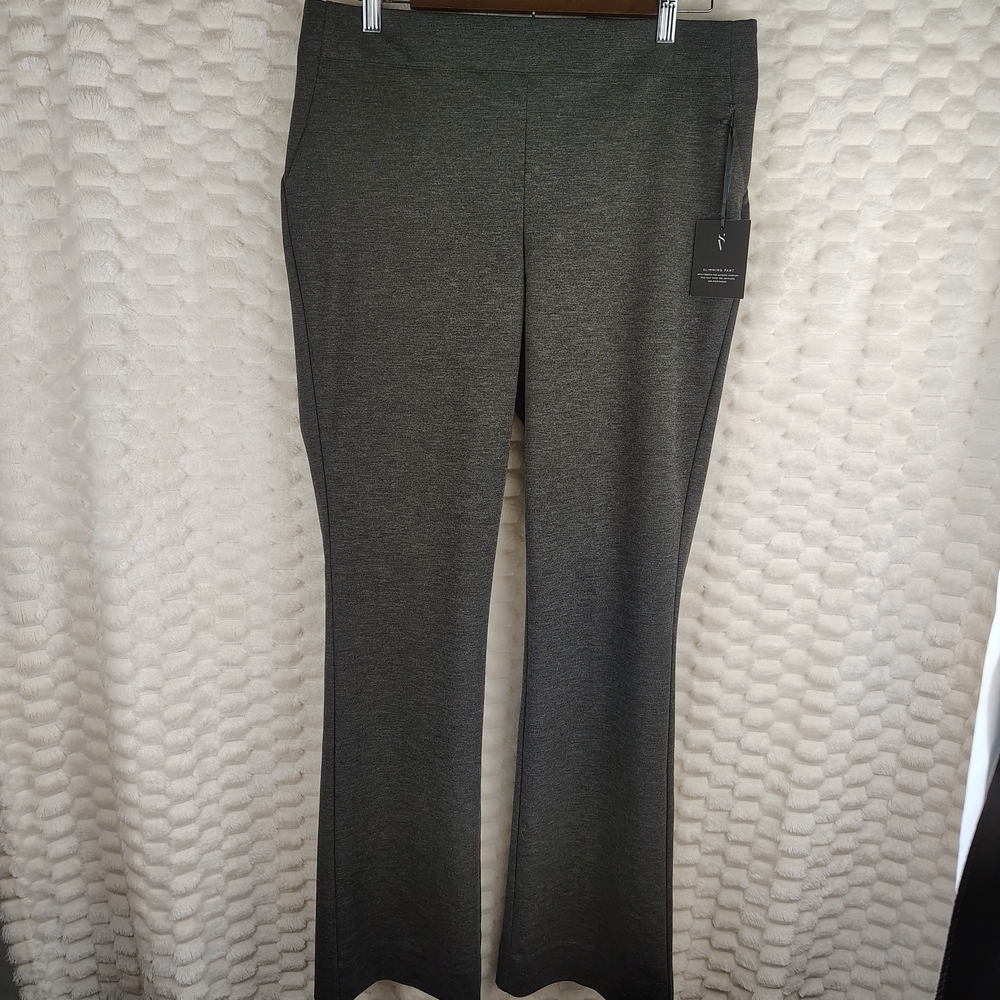Simply Vera Vera Wang Slimming Bootcut Dark Gray Pant Women's Size Large